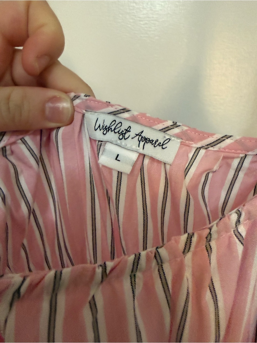 Striped Pink Maxi Sundress with Smocked Waist - Picture 2 of 3